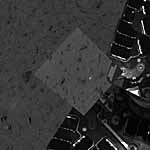 (c) NASA/JPL/US Geological Survey; Blick auf ein ausgesuchtes Bodenareal fr die Mikroskopkamera. 15.01.2004