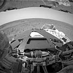 (c) NASA/JPL; Blick vom Rover Spirit. 10.01.2004