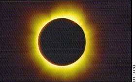© NASA; Totale Sonnenfinsternis über Afrika am 21.06.2001