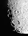 © S. Bergthal; Mond, Schiefspiegler 150/3000 bei 3000 bzw. 6000 mm Brennweite auf Agfa CT 100.